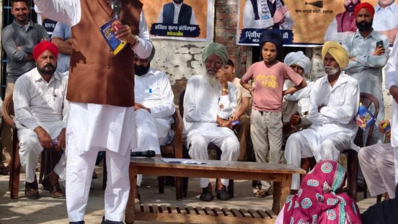 ਵਿਧਾਇਕ ਪ੍ਰਿੰਸੀਪਲ ਬੁੱਧ ਰਾਮ ਨੇ ਪਿੰਡ ਜਲਵੇੜਾ ਵਿੱਚ ਲੋਕਾਂ ਨਾਲ ਰੂਬਰੂ ਮੁਲਾਕਾਤ ਕੀਤੀ