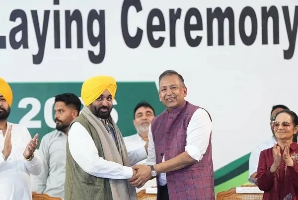 ਲੁਧਿਆਣਾ ਨੂੰ ਮਿਲੀ ਵੱਡੀ ਉਦਯੋਗਿਕ ਸੌਗਾਤ: CM ਭਗਵੰਤ ਮਾਨ ਨੇ ₹1,116 ਕਰੋੜ ਦੇ ਵਰਧਮਾਨ-ਆਈਚੀ ਫੋਰਜਿੰਗ ਪ੍ਰੋਜੈਕਟ ਦਾ ਰੱਖਿਆ ਨੀਂਹ ਪੱਥਰ, 500 ਤੋਂ ਵੱਧ ਨੌਜਵਾਨਾਂ ਨੂੰ ਮਿਲੇਗਾ ਰੁਜ਼ਗਾਰ