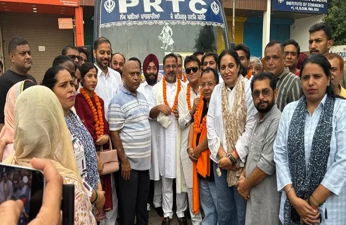 ਤ੍ਰਿਪੜੀ ਤੋਂ ਰਾਜਪੁਰਾ ਲਈ PRTC ਦੀ ਨਵੀਂ ਸਿੱਧੀ ਬੱਸ ਸੇਵਾ ਸ਼ੁਰੂ, ਚੇਅਰਮੈਨ ਹਰਪਾਲ ਜੁਨੇਜਾ ਨੇ ਦਿਖਾਈ ਹਰੀ ਝੰਡੀ