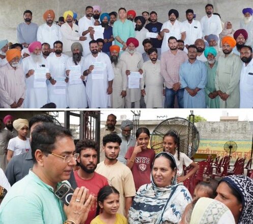 ਸੁਨਾਮ ਹਲਕੇ ਦੇ 8 ਪਿੰਡਾਂ ਨੂੰ ਕਰੀਬ ₹60 ਲੱਖ ਦੀ ਗ੍ਰਾਂਟ, ਅਮਨ ਅਰੋੜਾ ਨੇ ਵਿਕਾਸ ਕਾਰਜਾਂ ਲਈ ਸੌਂਪੇ ਚੈੱਕ