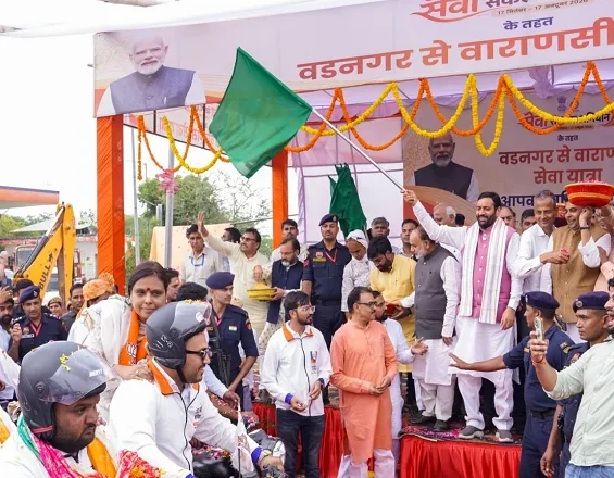 ਵਡਨਗਰ ਤੋਂ ਵਾਰਾਣਸੀ ਤੱਕ ਸੇਵਾ ਯਾਤਰਾ ਮਹੇਂਦਰਗੜ੍ਹ ਪਹੁੰਚੀ, CM ਸੈਣੀ ਨੇ ਕੀਤਾ ਸਵਾਗਤ
